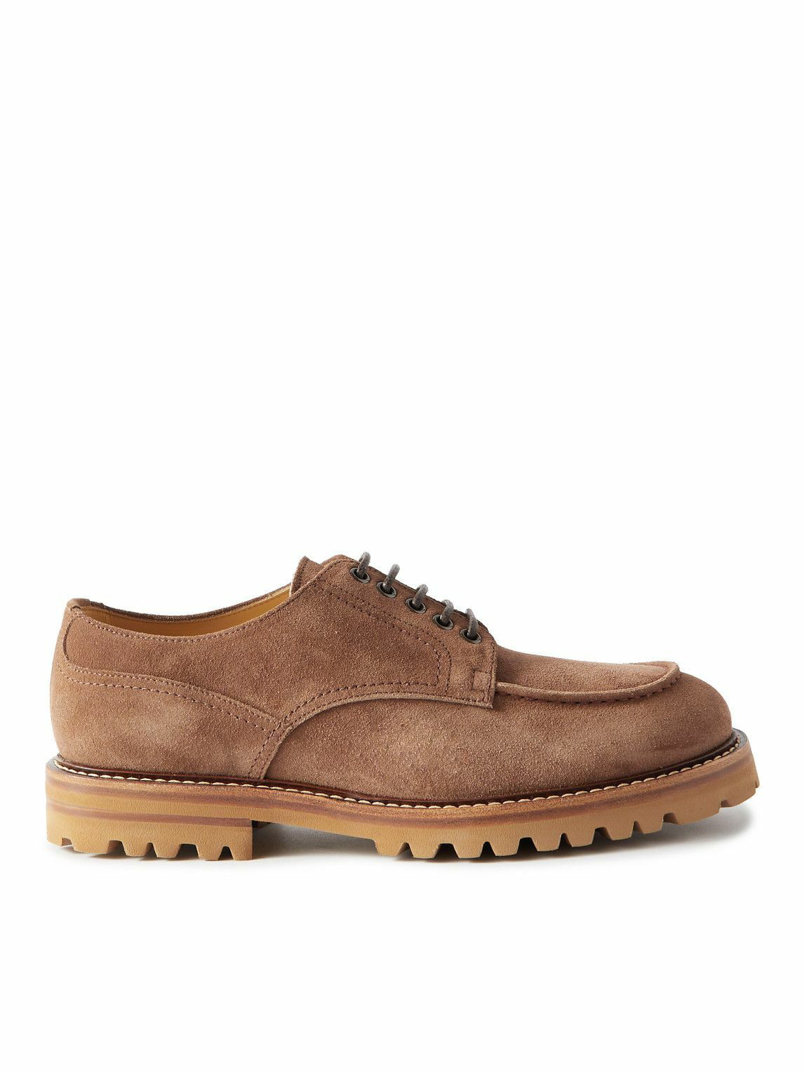 Brunello Cucinelli - Suede Derby Shoes - Brown Brunello Cucinelli
