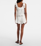 Poupette St Barth Cruse broderie anglaise cotton shorts