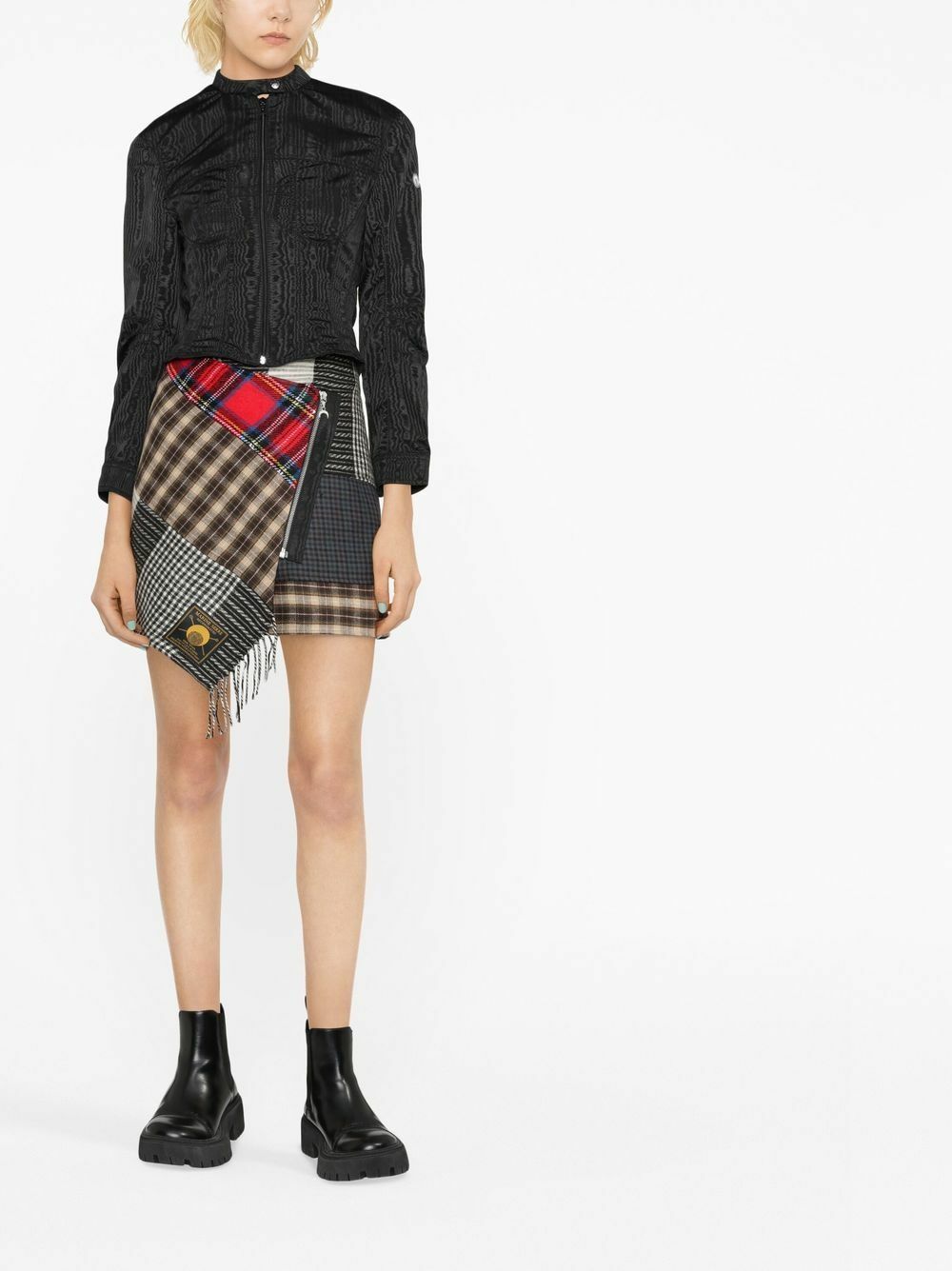 MARINE SERRE - Tartan Wrap Mini Skirt