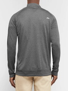 Kjus Golf - Keano Mélange Jersey Half-Zip Golf Top - Gray