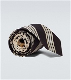 Dries Van Noten - Polka-dot and striped silk tie