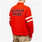 Human Made Men's Low Gauge Knit Cardigan in Orange