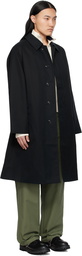nanamica Navy 2L Cotton GORE-TEX Balmacaan Coat