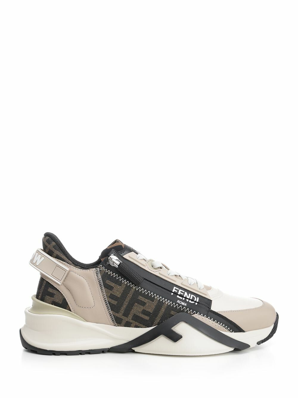 Fendi - Logo-Print Leather Sneakers - Men - White Fendi