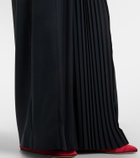 Max Mara Pleated virgin wool wide-leg pants