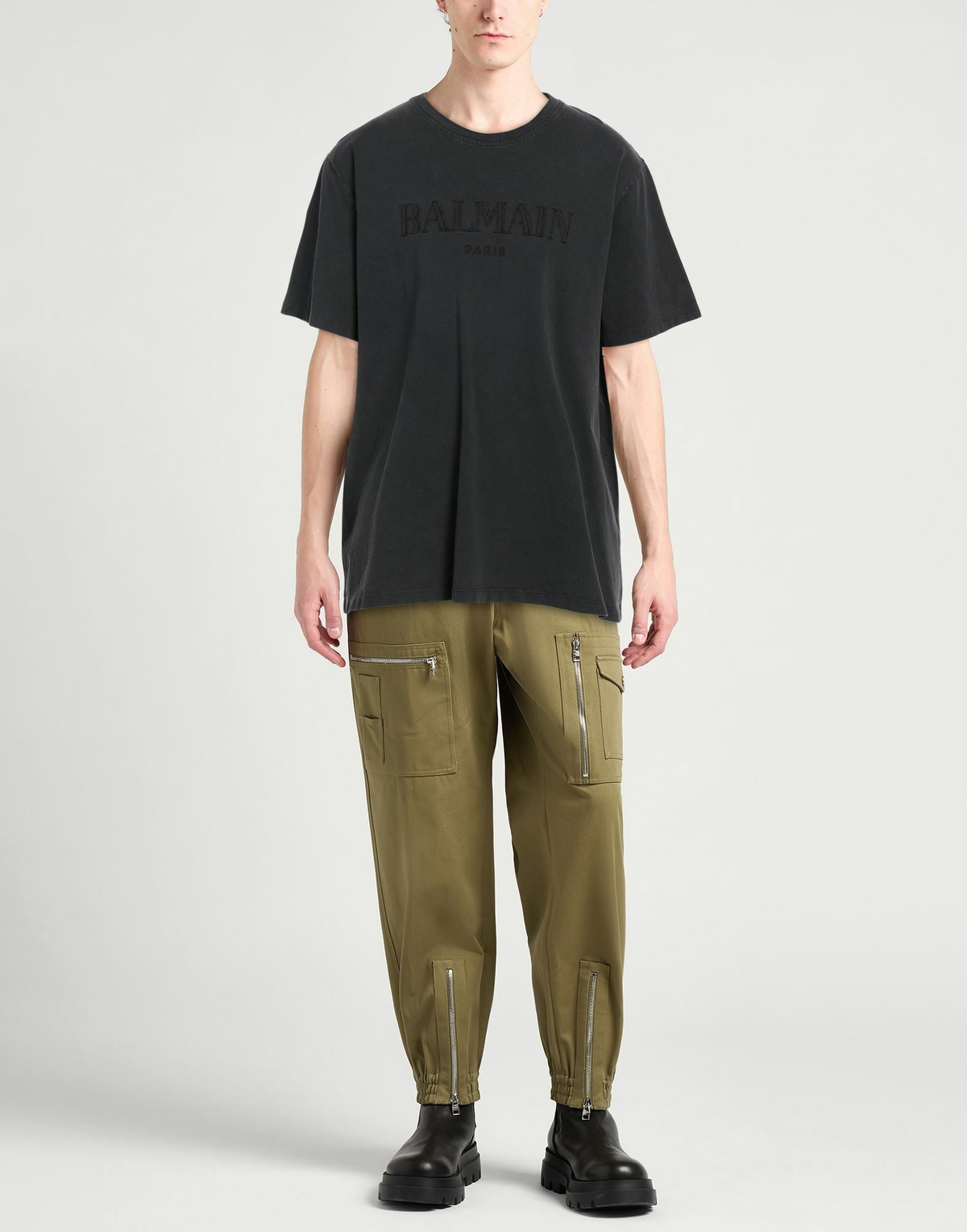 Balmain Mens T-shirt Lead