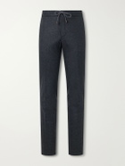 Slowear - Tapered Cashmere-Flannel Drawstring Trousers - Gray