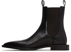 Lanvin Black Pointed Toe Chelsea Boots