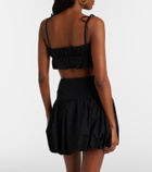 Faithfull Pelea ruched cotton crop top