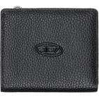 Diesel Black Bi-Fold Zip Wallet