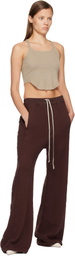 Rick Owens DRKSHDW Burgundy Concordians Pusher Lounge Pants