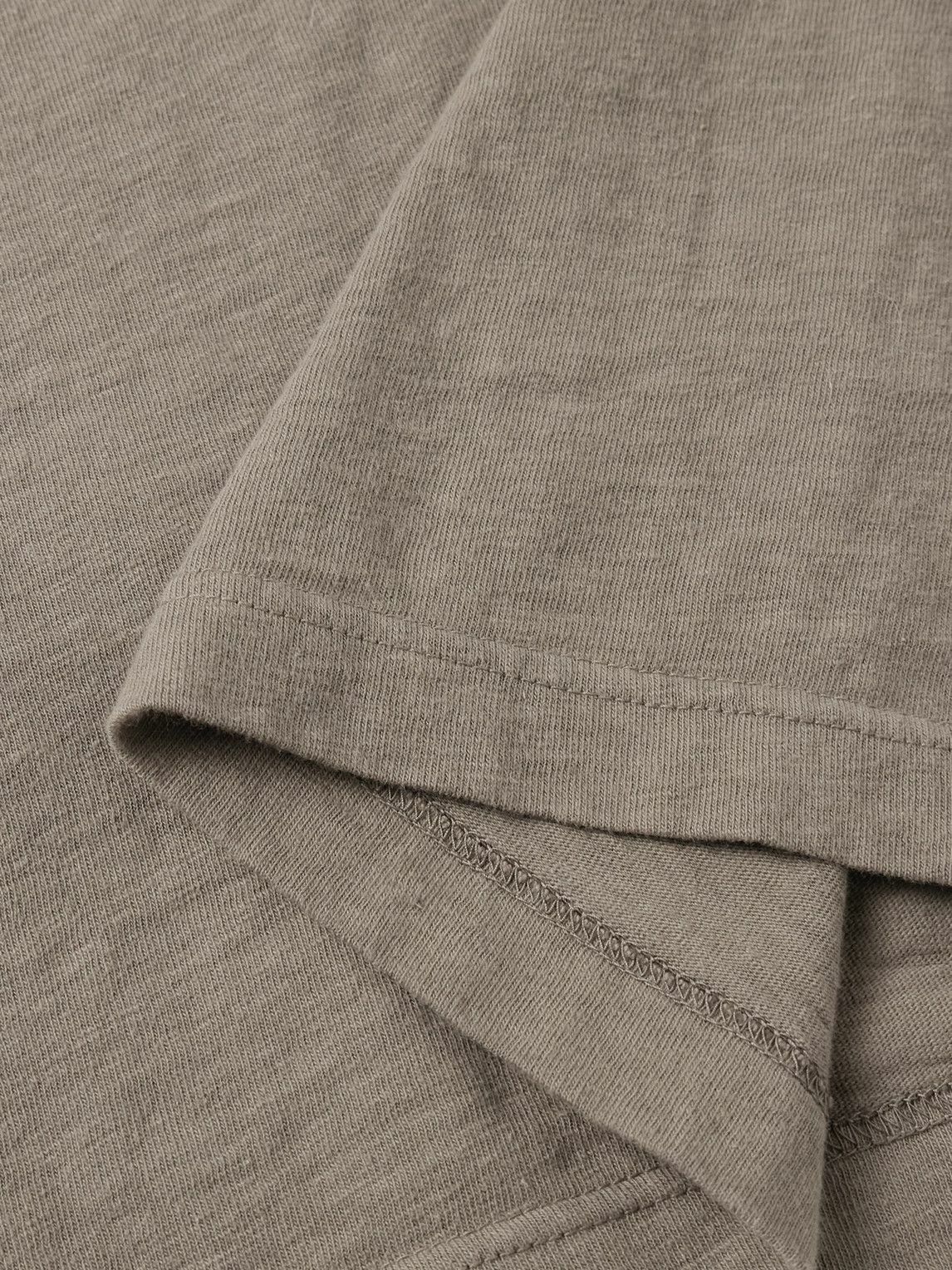 The Row - Leon Slub Cotton-Jersey T-Shirt - Neutrals