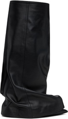 sacai Black Leather Pants Medium Tall Boots