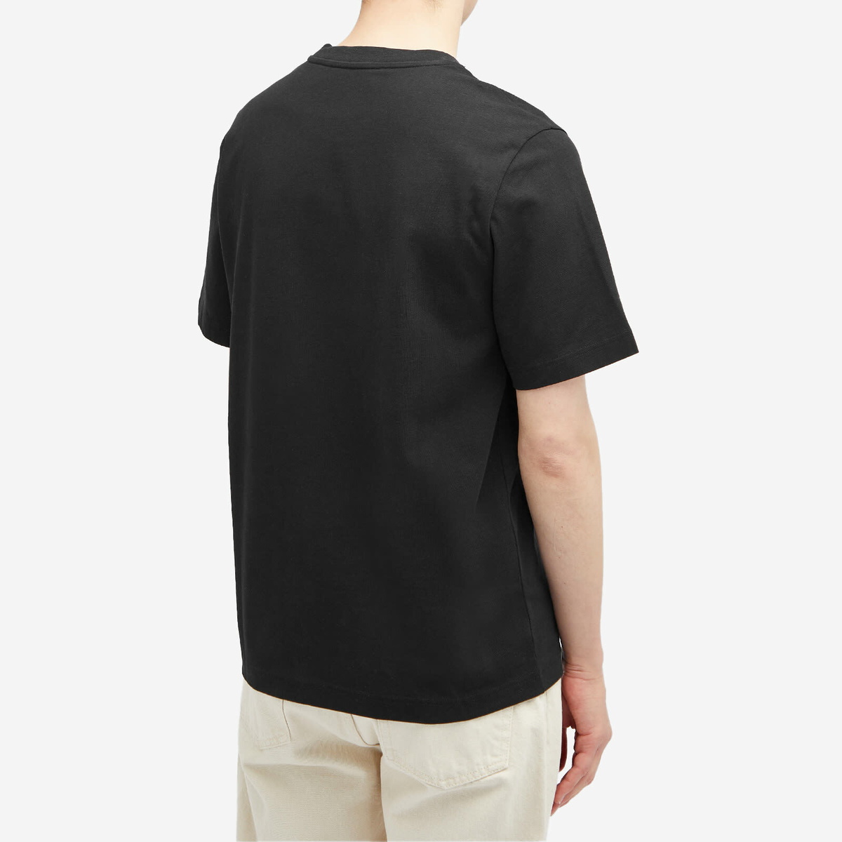 Róhe Men's Tulip Printed Patch T-Shirt in Black