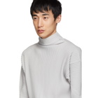 Homme Plisse Issey Miyake Grey Pleated Turtleneck