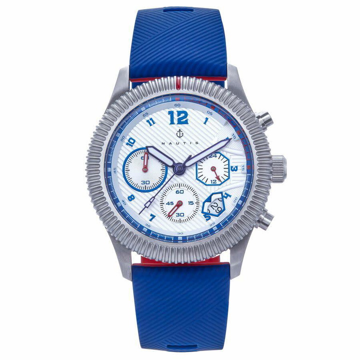 Photo: Nautis Meridian Chronograph Quartz White Dial Mens Watch NAUN100-5