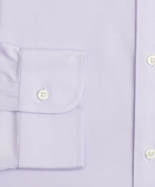 Brooks Brothers Men's Stretch Milano Slim-Fit Dress Shirt, Non-Iron Pinpoint English Collar | Lavender