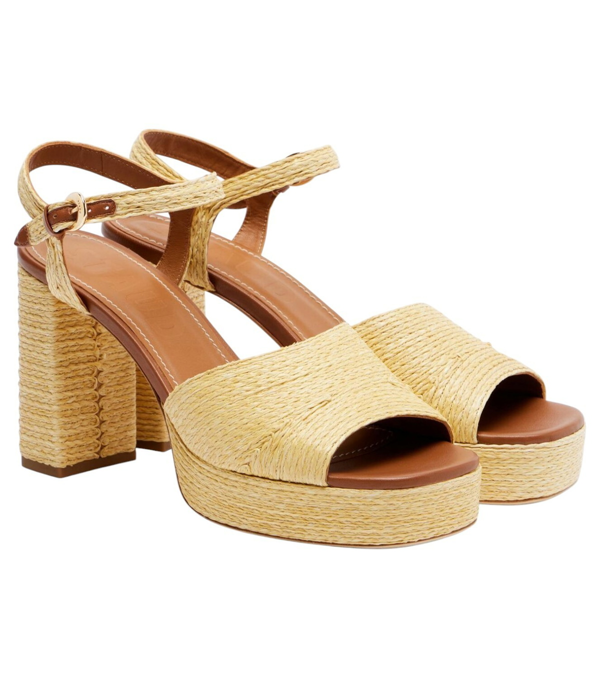 Staud Off-White Frankie Heeled Sandals Staud