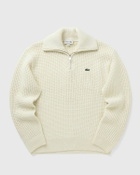 Lacoste KNIT HALF ZIP Beige Mens Pullover