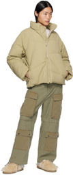 JieDa Beige Random Down Jacket