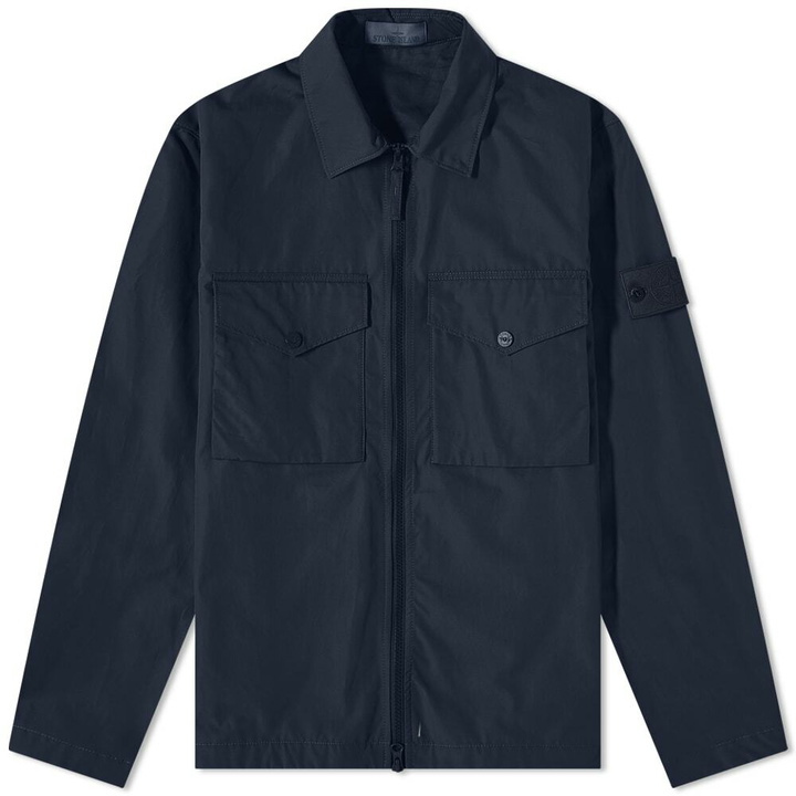 Photo: Stone Island Men's Ghost Overshirt in Navy