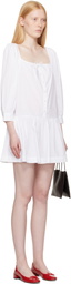 Sandy Liang White Delia Minidress