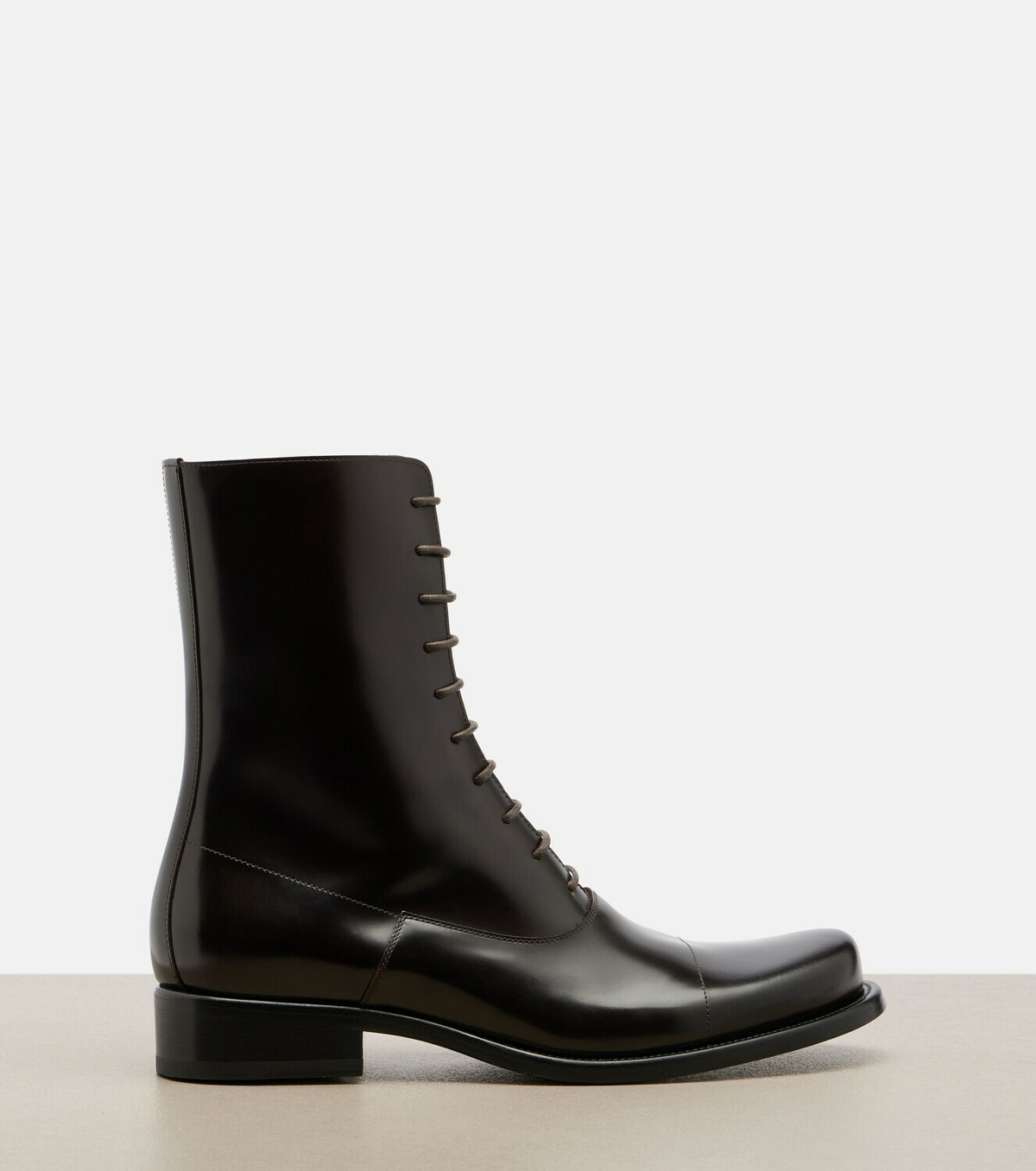 The Row Kai leather lace-up boots