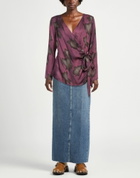 Manila Grace Womens Top Plum