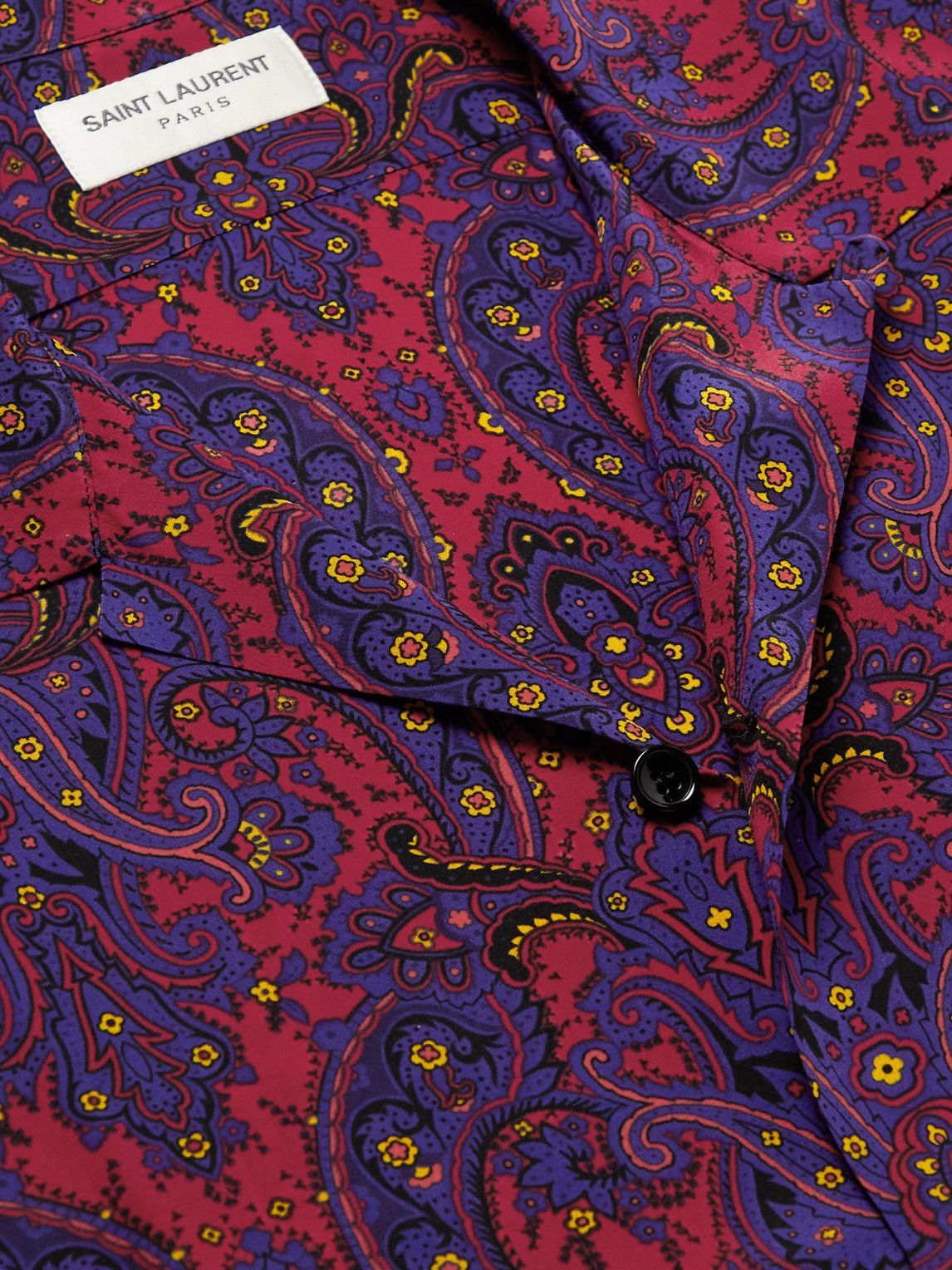 トップス Saint Laulent paisley shirt shirt in paisley wool | Saint Laurent | YSL SE