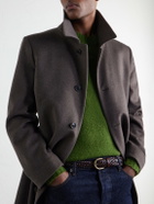 Paul Smith - Brushed Wool and Cashmere-Blend Felt Coat - Brown
