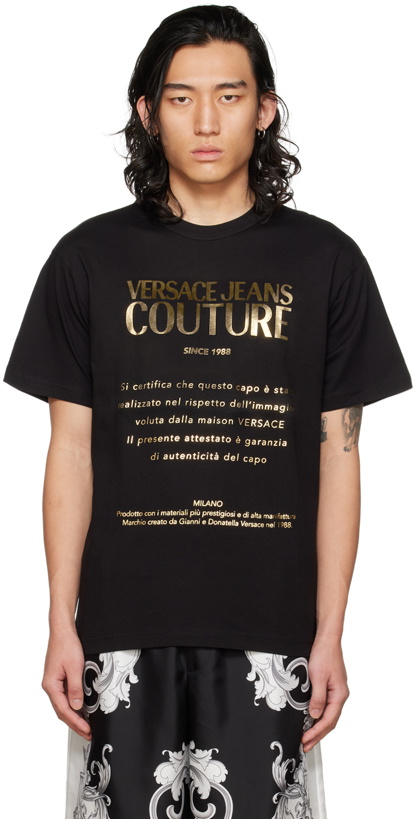 Photo: Versace Jeans Couture Black Warranty T-Shirt