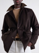 De Petrillo - Merino Wool and Cashmere-Blend Sweater - Brown