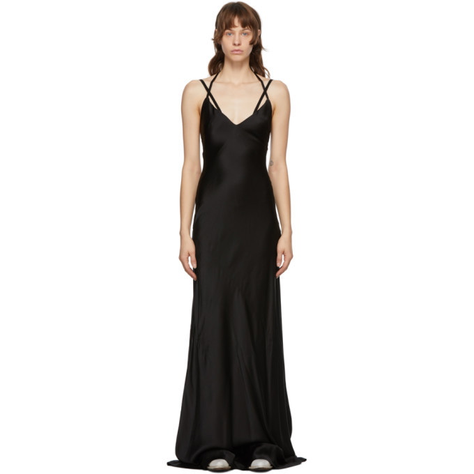 Haider Ackermann // Black Long Silk Slip Dress – VSP Consignment