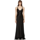 Haider Ackermann Black Silk Dali Long Dress