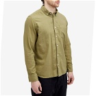 Armor-Lux Men's Button Down Flannel Shirt in Olive