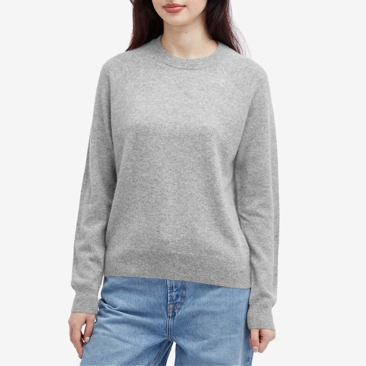 Samsøe Samsøe Women's Boston O-Neck in Grey Melange