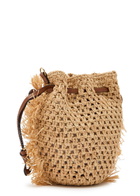 Anya Hindmarch Creature Leather and Raffia Cross-body bag - Brown - One Size