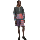 Burberry Multicolor Patchwork Check Drawcord Shorts
