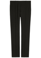 Calvin Klein Erin Straight-leg Wool Trousers Black