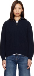 ANINE BING Navy Sammy Track Jacket
