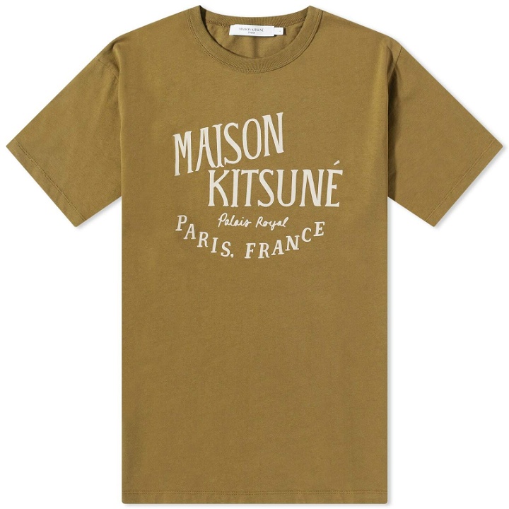 Photo: Maison Kitsuné Men's Palais Royal Classic T-Shirt in Khaki