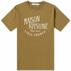 Maison Kitsuné Men's Palais Royal Classic T-Shirt in Khaki