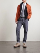 Brunello Cucinelli - Suede Blouson Jacket - Orange