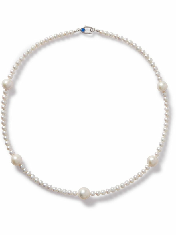 Photo: POLITE WORLDWIDE® - Dreamy Sterling Silver, Pearl and Enamel Necklace