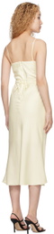 Dunst Off-White Champagne Midi Dress