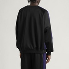 Needles Men's Poly Smooth Crew Neck Sweatshirt in Black