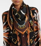 Gucci Printed silk twill scarf