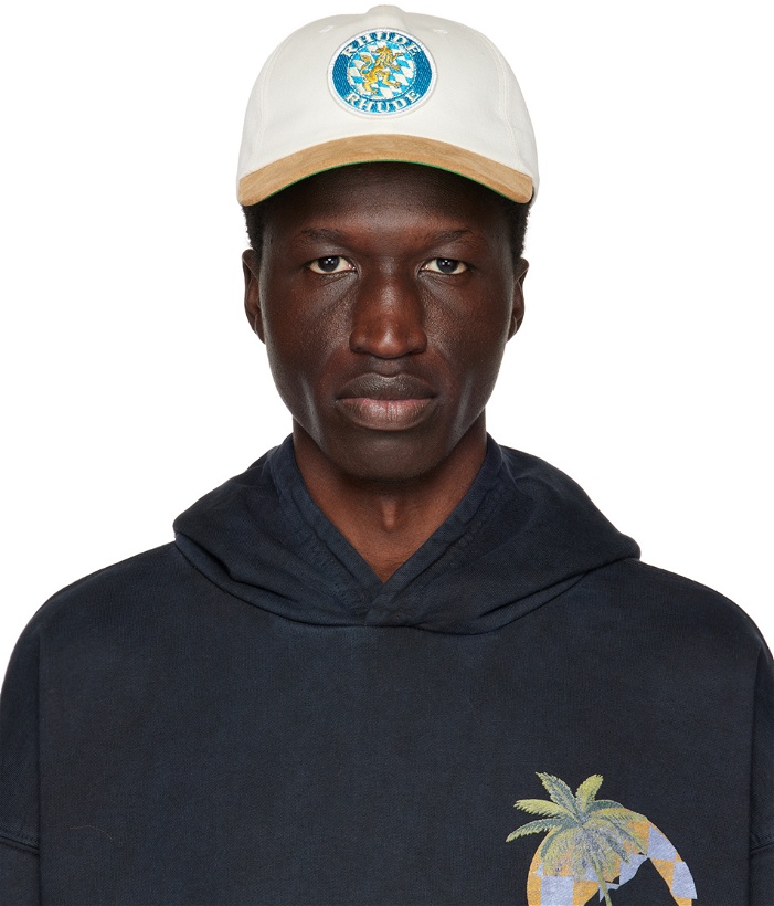 Photo: Rhude Off-White & Tan Embroidered Cap