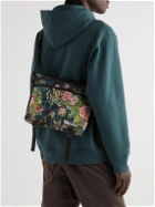 Indispensable - Logo-Print Floral-Brocade Messenger Bag