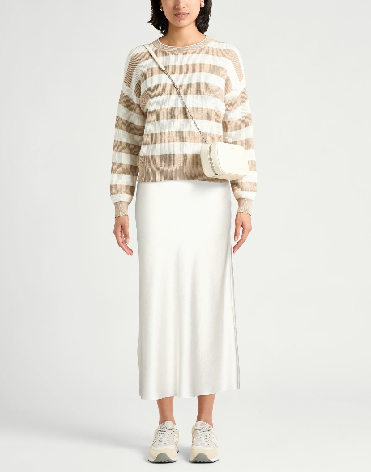 Jucca Womens Maxi skirt in Ivory